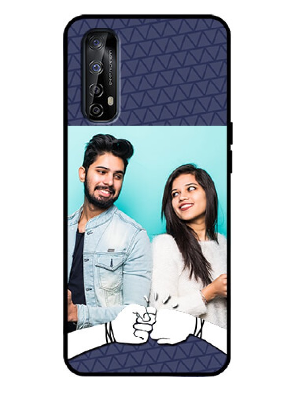 Custom Realme 7 Custom Metal Phone Case - With Best Friends Design
