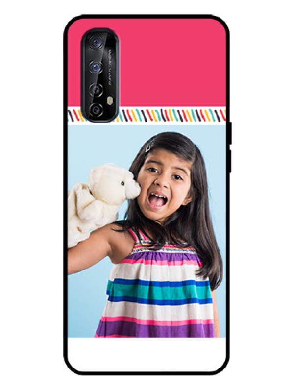 Custom Realme 7 Custom Metal Phone Case - Line Art Design