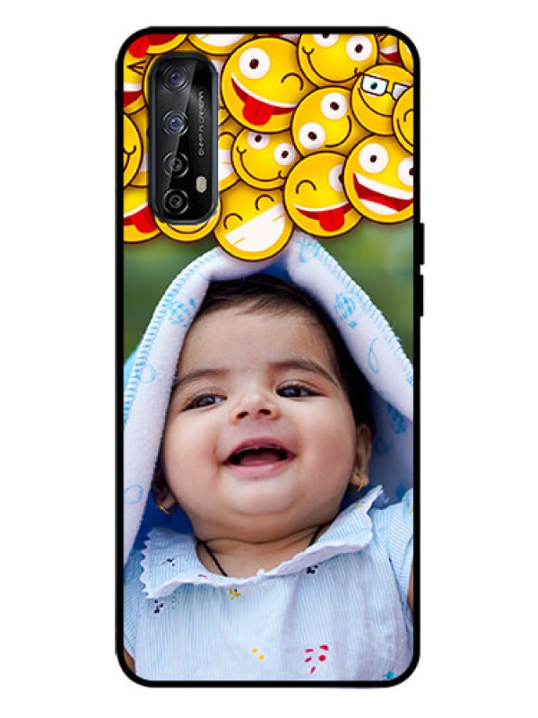 Custom Realme 7 Custom Metal Phone Case - With Smiley Emoji Design