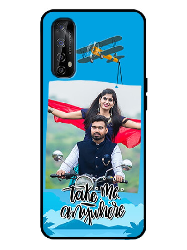 Custom Realme 7 Custom Metal Phone Case - Traveller Design
