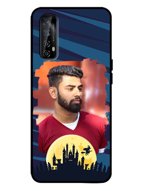 Custom Realme 7 Custom Metal Phone Case - Halloween Witch Design