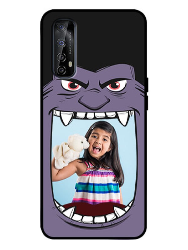 Custom Realme 7 Custom Metal Phone Case - Angry Monster Design