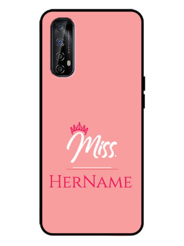 Custom Realme 7 Custom Metal Phone Case - Mrs With Name Design