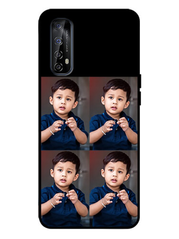 Custom Realme 7 Custom Metal Phone Case - 4 Image Holder Design