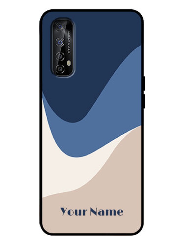 Custom Realme 7 Custom Metal Phone Case - Abstract Drip Art Design