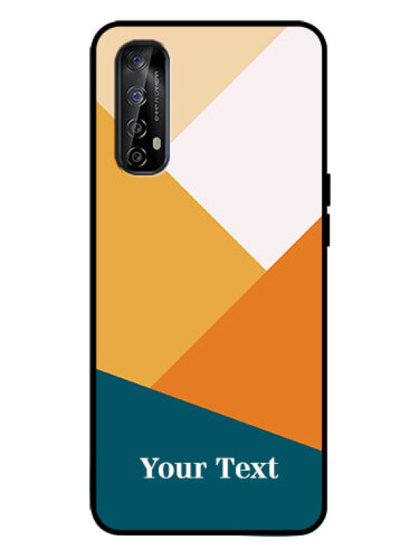 Custom Realme 7 Custom Metal Phone Case - Stacked Multi - Colour Design