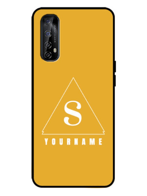 Custom Realme 7 Custom Metal Phone Case - Simple Triangle Design