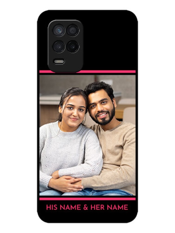 Custom Realme 8 5G Custom Metal Phone Case - With Add Text Design