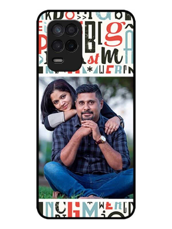 Custom Realme 8 5G Custom Metal Phone Case - Alphabet Design