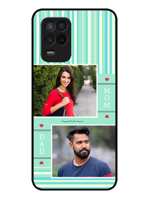 Custom Realme 8 5G Custom Metal Phone Case - Mom and Dad Pic Design
