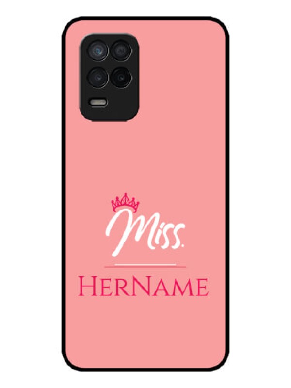 Custom Realme 8 5G Custom Metal Phone Case - Mrs With Name Design