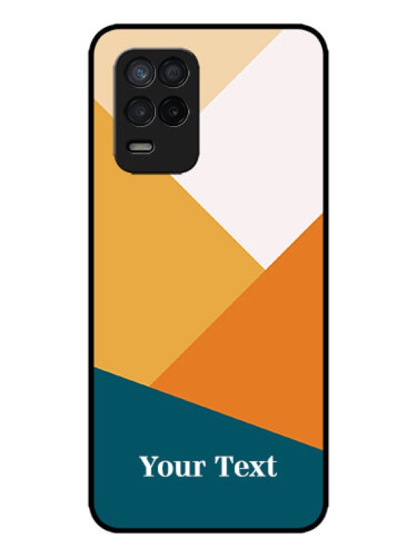 Custom Realme 8 5G Custom Metal Phone Case - Stacked Multi - Colour Design