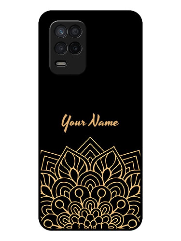 Custom Realme 8 5G Custom Metal Phone Case - Golden Mandala Design