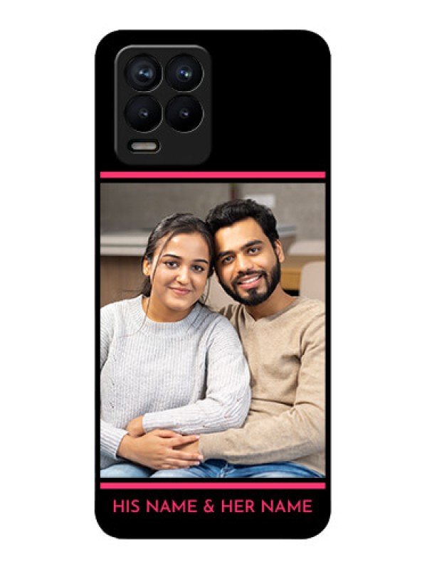 Custom Realme 8 Pro Custom Metal Phone Case - With Add Text Design