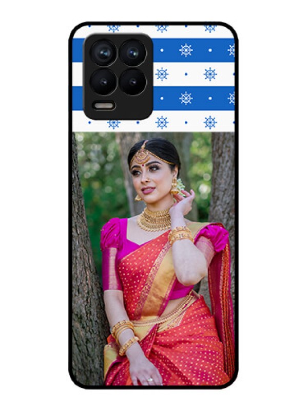 Custom Realme 8 Pro Custom Metal Phone Case - Snow Pattern Design