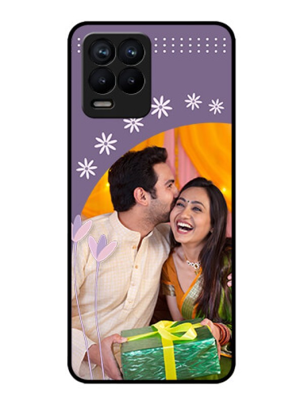 Custom Realme 8 Pro Custom Metal Phone Case - Lavender Flowers Design