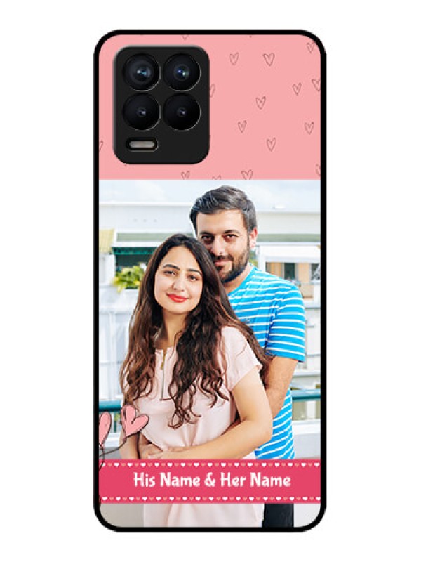 Custom Realme 8 Pro Custom Metal Phone Case - Love Design Peach Color