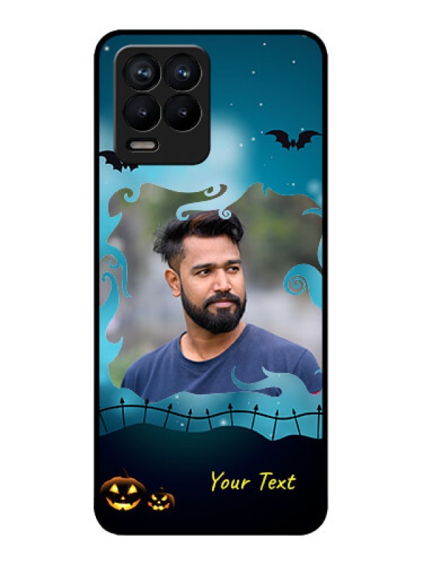 Custom Realme 8 Pro Custom Metal Phone Case - Halloween Frame Design