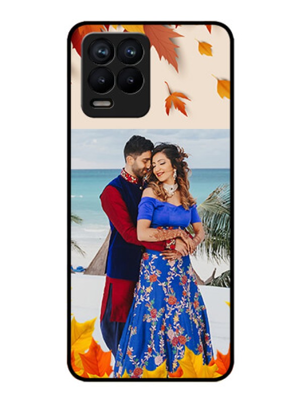 Custom Realme 8 Pro Custom Metal Phone Case - Autumn Maple Leaves Design