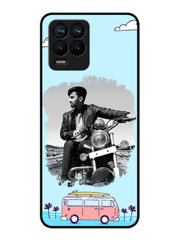 Custom Realme 8 Pro Custom Metal Phone Case - Travel and Adventure Design