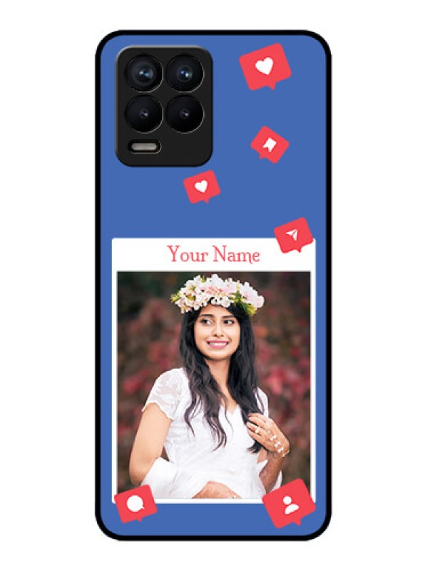 Custom Realme 8 Pro Custom Metal Phone Case - Like Share And Comment Design