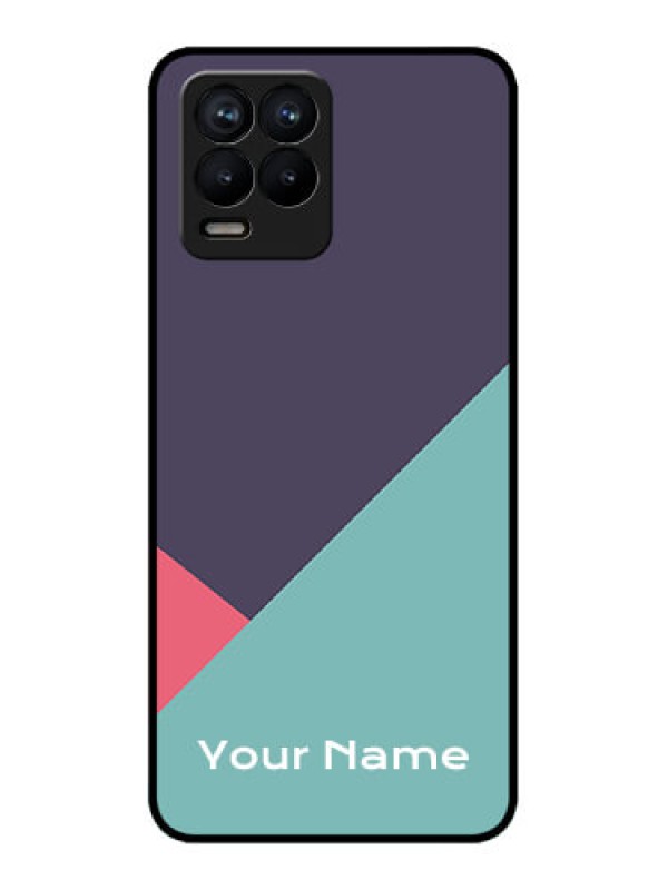 Custom Realme 8 Pro Custom Metal Phone Case - Tri Color Abstract Design