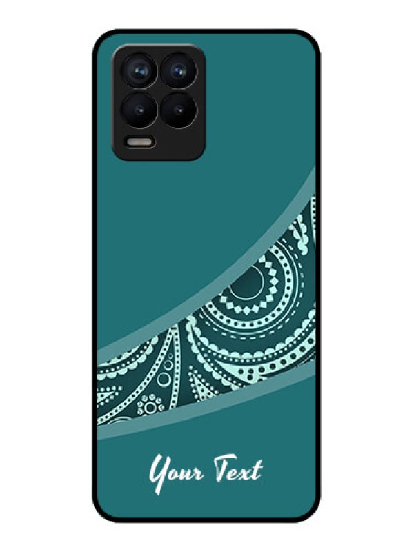 Custom Realme 8 Pro Custom Metal Phone Case - Semi Visible Floral Design