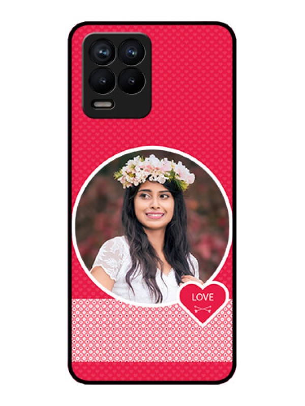 Custom Realme 8 4G Custom Metal Phone Case - Pink Color Pattern Design