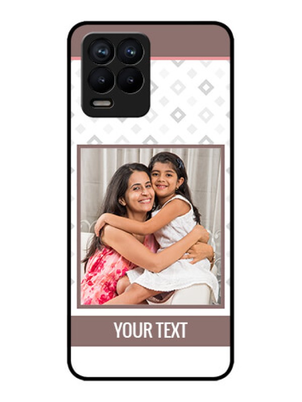 Custom Realme 8 4G Custom Metal Phone Case - Simple Diamond Design