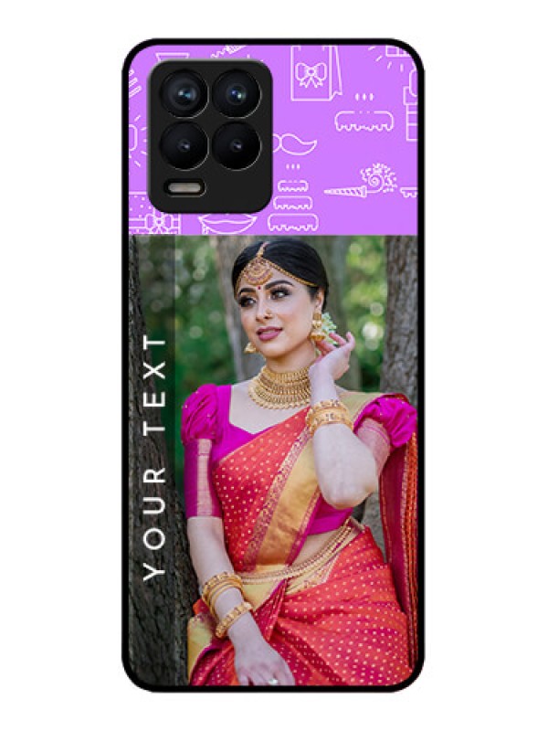 Custom Realme 8 4G Custom Metal Phone Case - Birthday Icons Design