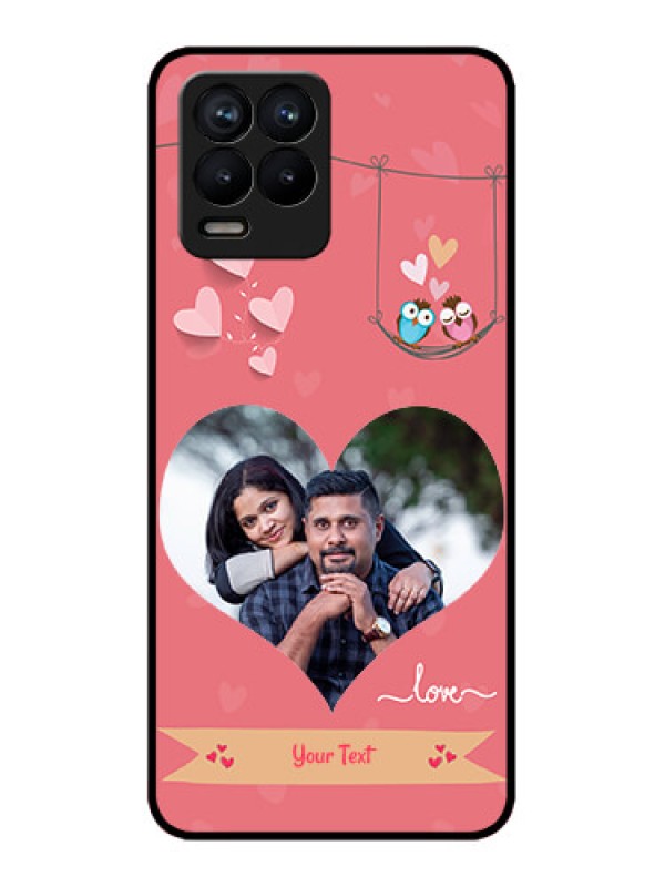 Custom Realme 8 4G Custom Metal Phone Case - Peach Color Love Design