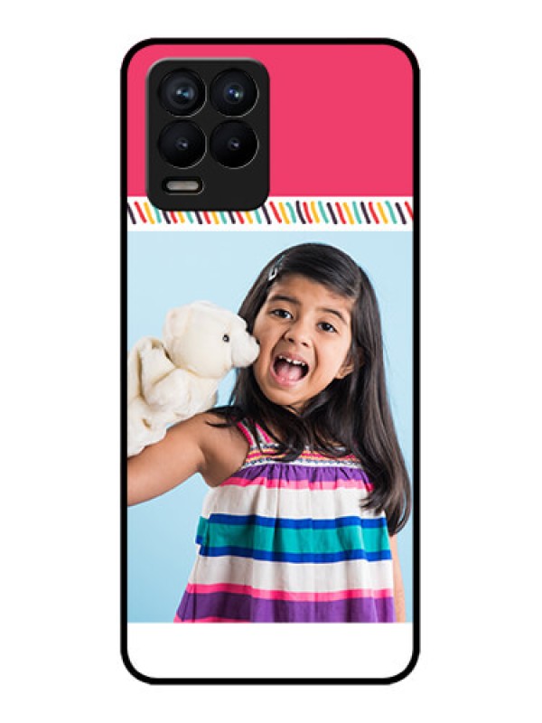 Custom Realme 8 4G Custom Metal Phone Case - Line Art Design