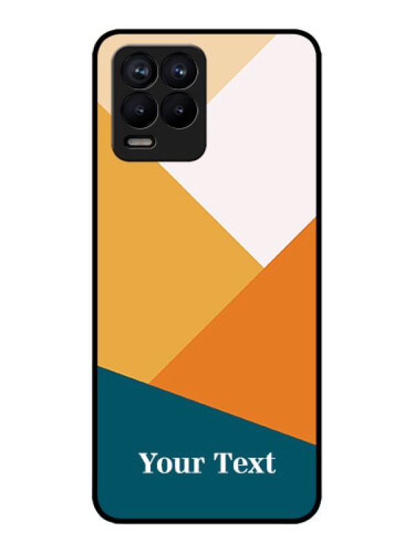 Custom Realme 8 4G Custom Metal Phone Case - Stacked Multi - Colour Design
