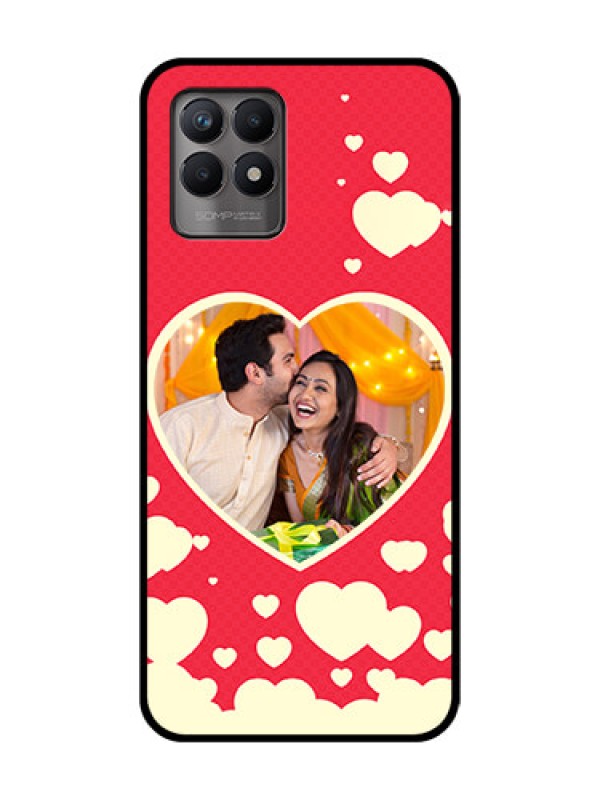 Custom Realme 8i Custom Metal Phone Case - Love Symbols Phone Cover Design