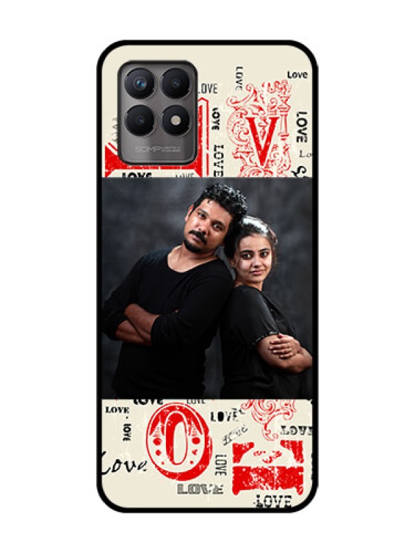 Custom Realme 8i Custom Metal Phone Case - Trendy Love Design Case