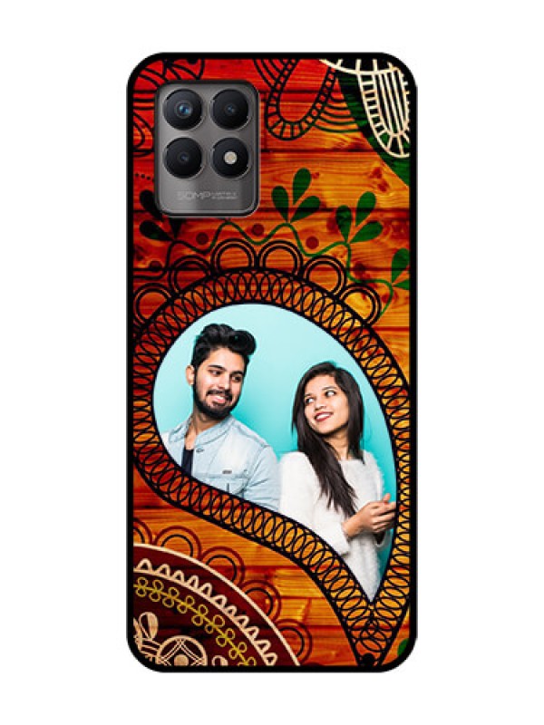 Custom Realme 8i Custom Metal Phone Case - Abstract Colorful Design