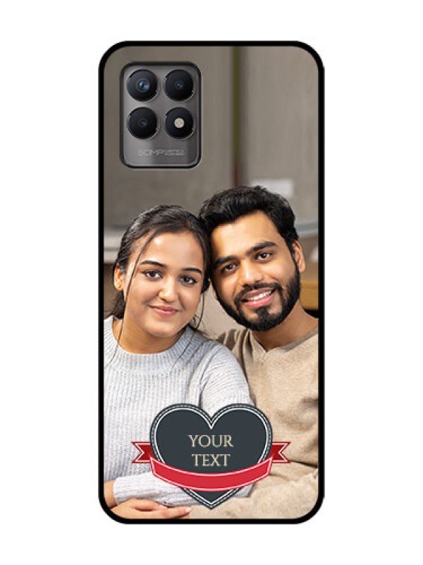 Custom Realme 8i Custom Metal Phone Case - Just Married Couple Design