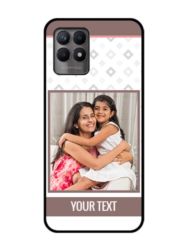 Custom Realme 8i Custom Metal Phone Case - Simple Diamond Design