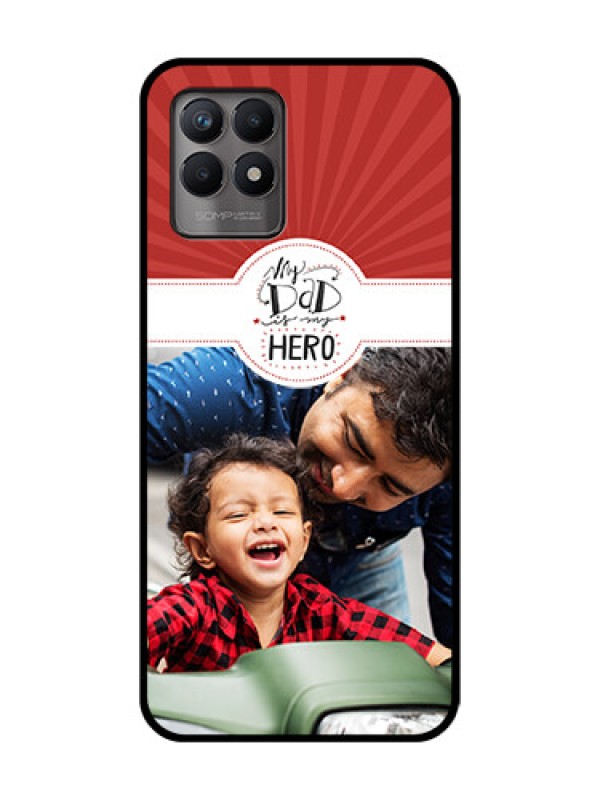 Custom Realme 8i Custom Metal Phone Case - My Dad Hero Design