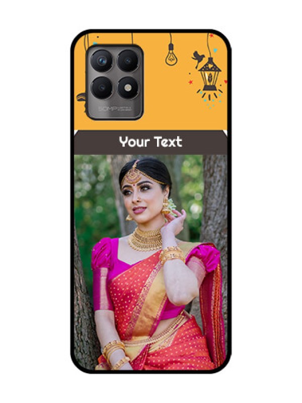 Custom Realme 8i Custom Metal Phone Case - With Family Picture And Icons