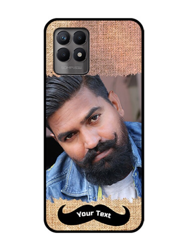 Custom Realme 8i Custom Metal Phone Case - With Texture Design