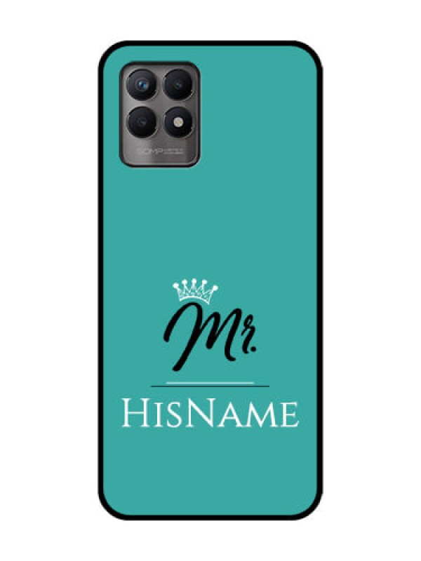 Custom Realme 8i Custom Metal Phone Case - Mr With Name Design