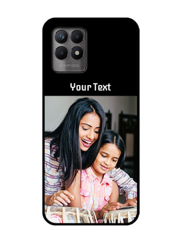 Custom Realme 8i Custom Metal Phone Case - Photo With Name Design