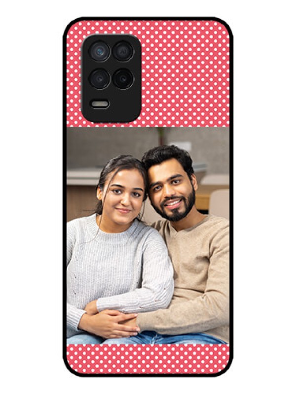 Custom Realme 8s 5G Custom Metal Phone Case - White Dotted Design
