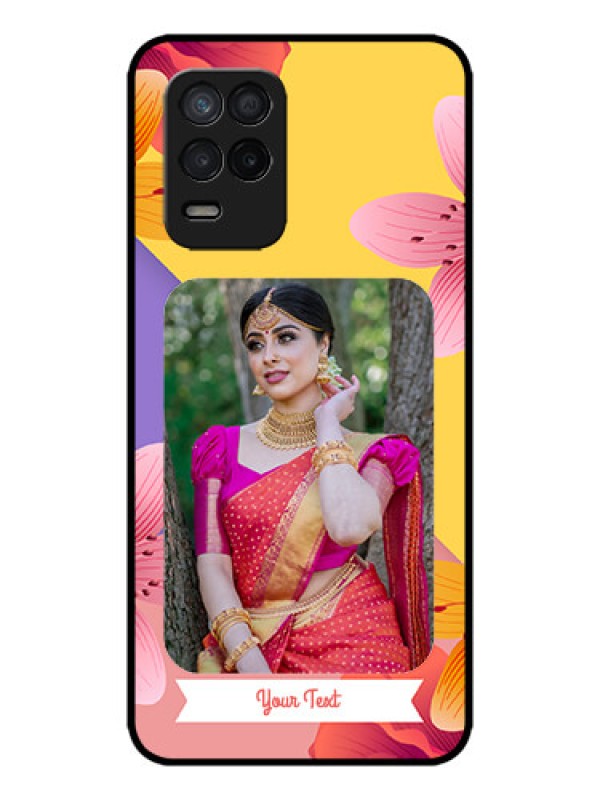 Custom Realme 8s 5G Custom Metal Phone Case - 3 Image With Vintage Floral Design