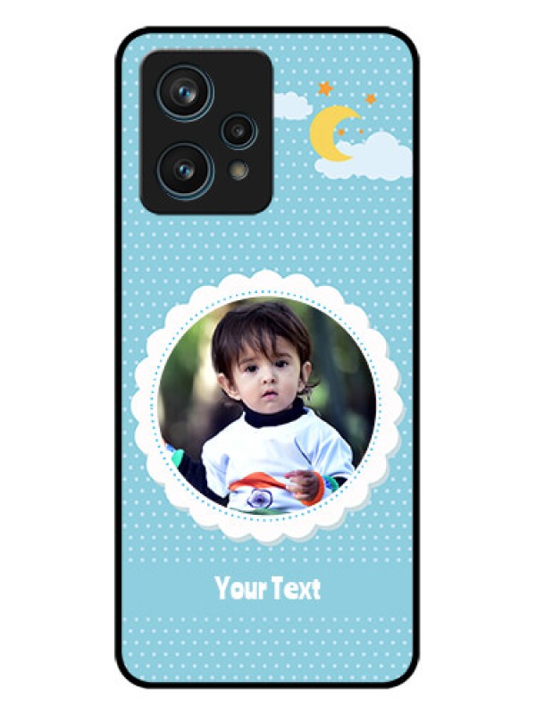 Custom Realme 9 4G Custom Metal Phone Case - Violet Pattern Design