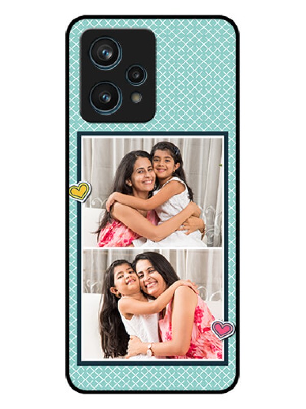 Custom Realme 9 4G Custom Metal Phone Case - 2 Image Holder With Pattern Design