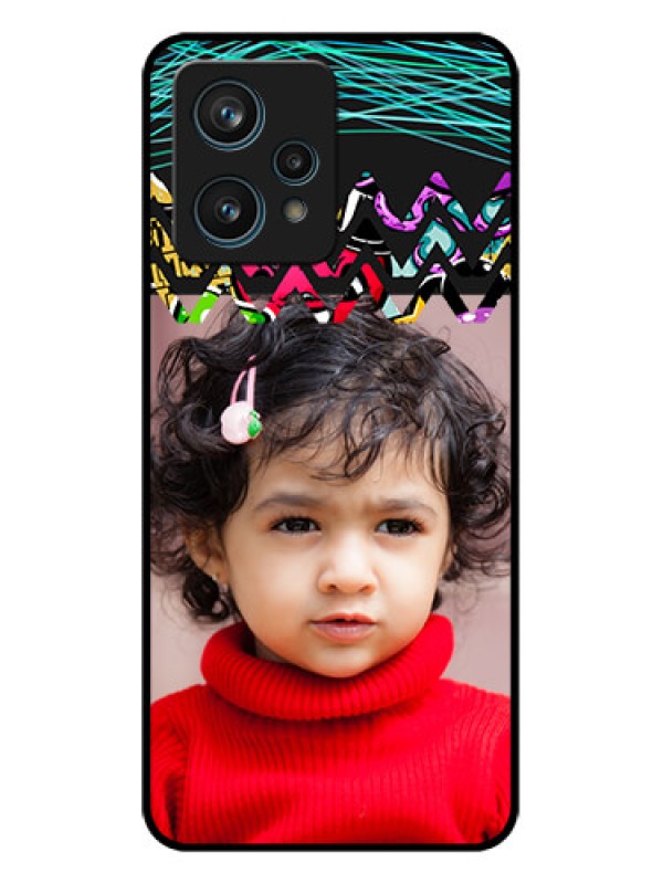 Custom Realme 9 4G Custom Metal Phone Case - Neon Abstract Design