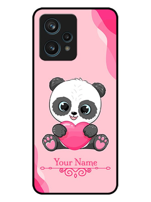 Custom Realme 9 4G Custom Metal Phone Case - Cute Panda Design