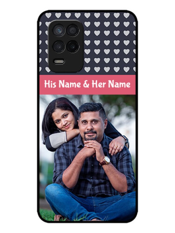 Custom Realme 9 5G Custom Metal Phone Case - Love Symbols Design